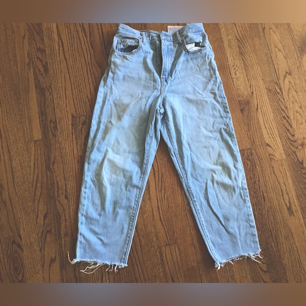 Levi's High Loose Jeans Womens 26 Light Wash Premium Denim Hemp Cotton 90s